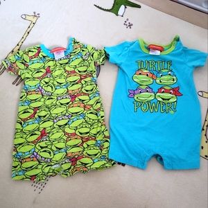 3-6M Boys TMNT rompers
